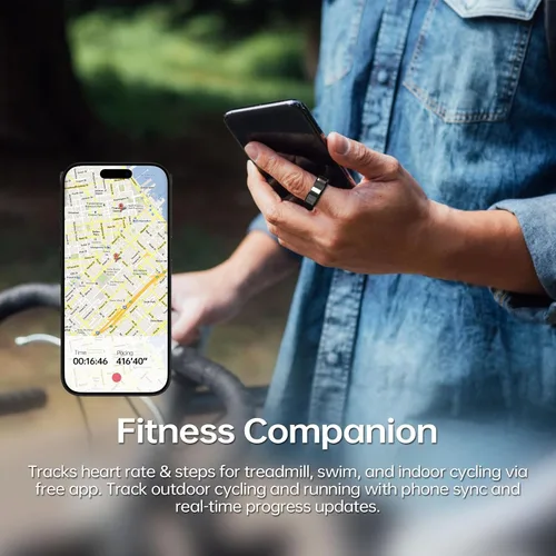 Miniatura 3 de FitElf 3 Pro Smart Ring—Rastreador de salud y fitness para mujeres y hombres Monitor de frecuencia cardíaca, sueño y presión arterial