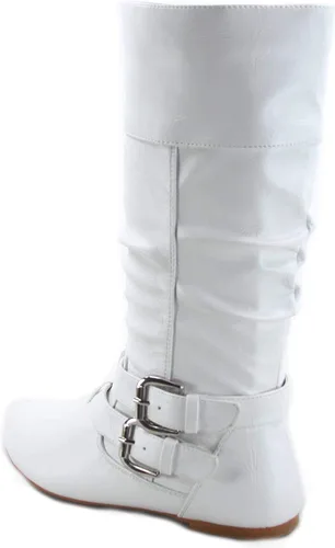 Miniatura 2 de Forever Sonny-54 - Botas de equitación para mujer con hebilla y puntera redonda