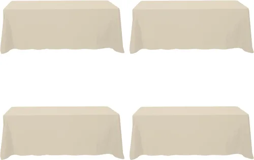 Miniatura 69 de BRILLMAX 6 Pack de Manteles Azul Marino para Mesas Rectangulares de 8 Pies 90 x 156 Pulgadas - 8 pies Mantel Rectangular a Granel de Lino