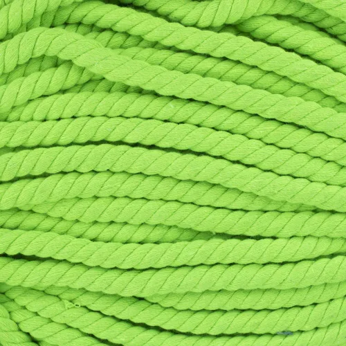 Miniatura 2 de West Coast Paracord - Cuerda de algodón natural trenzada de 3 hebras, 1/4, 1/2, 5/8, 3/4 y 1 pulgada de diámetro, 10, 25, 50, 100 pies Verde lima