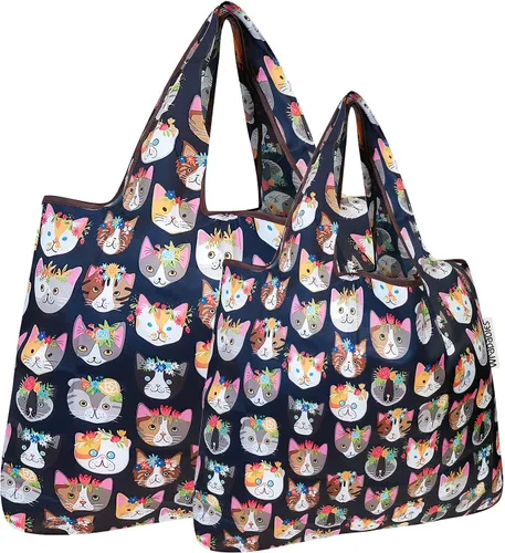 Miniatura 39 de allydrew Large Foldable Tote Nylon Reusable Grocery Bags