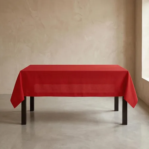 Miniatura 24 de Solino Home Mantel cuadrado de lino rojo de 52 x 52 pulgadas, mantel Fete de lino 100% puro, lavable a máquina para el 4 de julio