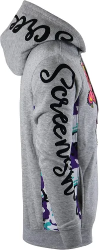 Miniatura 10 de SCREENSHOT Sudadera urbana de forro polar para hombre, diseño de dibujos animados de animación, parche bordado de gel