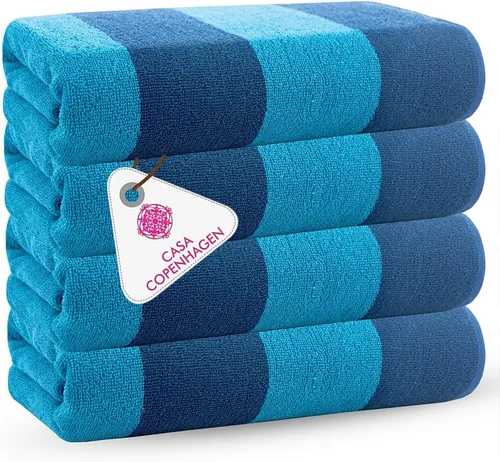Miniatura 25 de CASA COPENHAGEN Solitaire Juego de 6 toallas - Negro, 600 GSM 2 toallas de baño 2 toallas de mano 2 toallitas, diseñadas en Dinamarca, hechas
