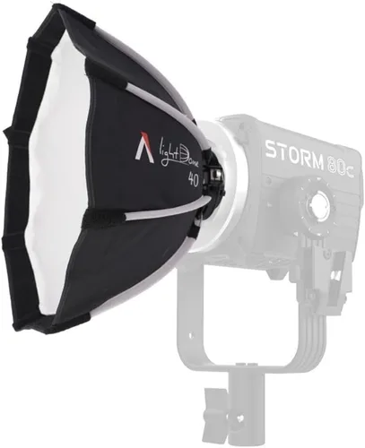 Miniatura 4 de Aputure Light Dome 40 - Mini caja de luz circular de 15.75 pulgadas con diseño de 8 esquinas con soporte ProLock, forro plateado reflectante