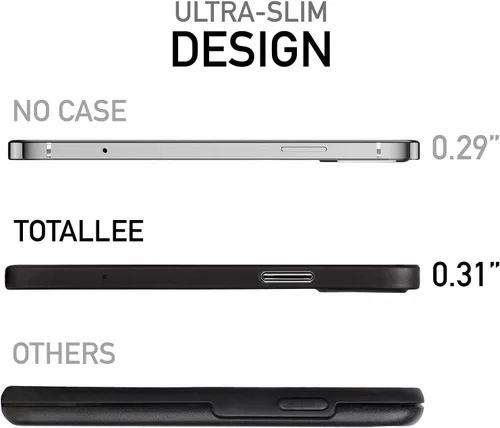 Miniatura 2 de totallee Funda delgada para iPhone 13, la más delgada y minimalista para Apple iPhone 13 (2021) (negro escarchado)