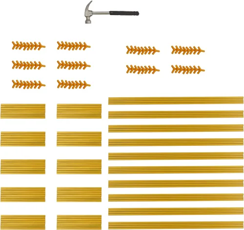 Miniatura 7 de 10 piezas de mesa de metal para mesas de boda, plantas, jarrón dorado alto, columna geométrica de flores para decoración de bodas, fiestas, eventos