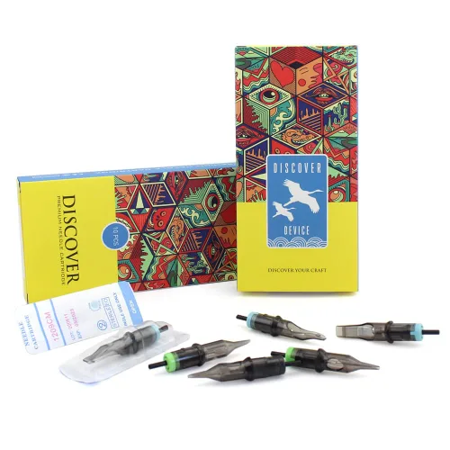 Miniatura 7 de Cartuchos de aguja de tatuaje DESCUBRE 20 cartuchos desechables de aguja de tatuaje con cartuchos de seguridad de membrana, paquete estándar Magnum