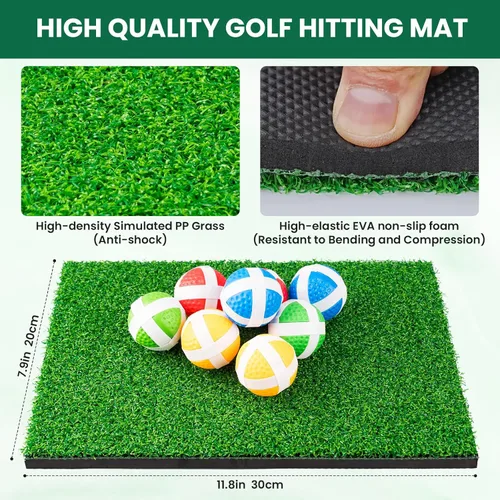 Miniatura 4 de Juego de batalla de golf LYDARZ, juego de práctica de golf de chipping, tapete de juego para diversión en el patio trasero y entrenamiento de swing