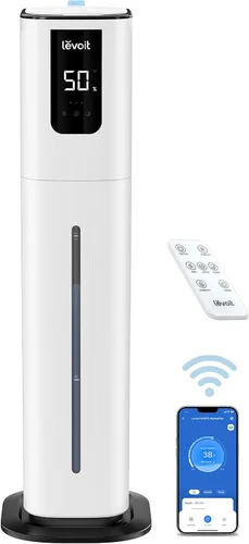 Miniatura 2 de LEVOIT OasisMist 1000S (10L) Paquete de humidificador inteligente con humidificador de niebla cálida y fría para dormitorio y hogar