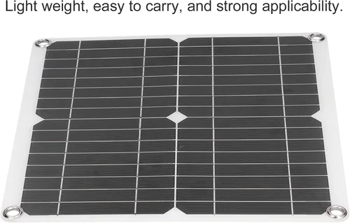 Miniatura 5 de Kit de panel solar de 40 W 18 V, doble puerto USB monocristalino de silicio flexible con controlador de carga solar de 60 A para ciclismo