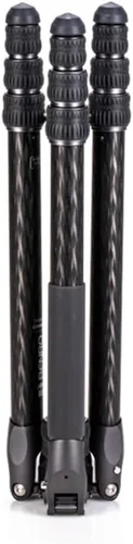 Miniatura 2 de Benro Rhino 3 Series - Trípode de fibra de carbono resistente de 4 secciones con patas plegables inversas, cerraduras giratorias y capacidad