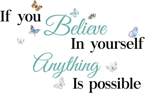 Miniatura 5 de Calcomanías de vinilo con texto en inglés "I Am Amazing I Can Do Anything", para sala de estar, dormitorio, oficina, escuela, aula, decoración