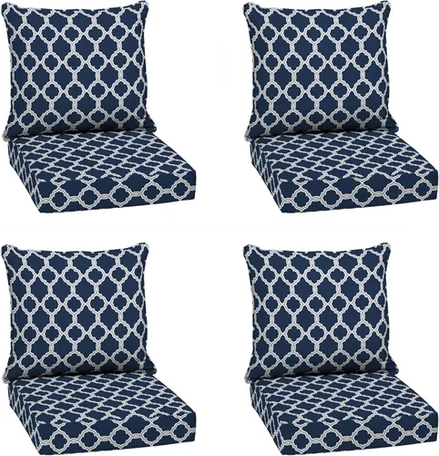 Miniatura 45 de Arden Outdoor Deep Seat Cushion Set, 24 x 24 pulgadas, Cojín para patio resistente al clima, a la lluvia y a la decoloración para silla, sofá y sofá