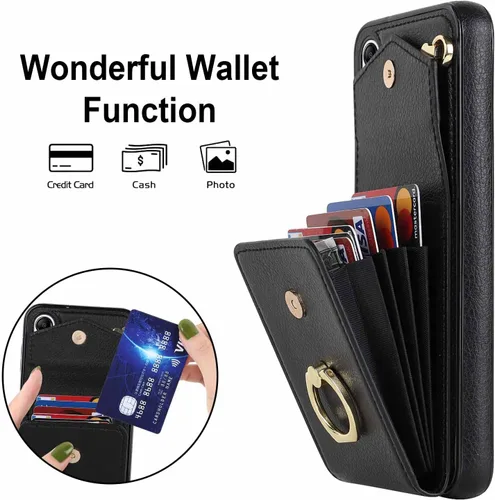 Miniatura 2 de Asuwish Funda de teléfono para Samsung Galaxy A54 5G con protector de pantalla de vidrio templado y anillo de bloqueo RFID, soporte para tarjeta