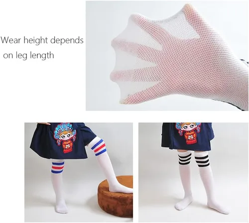 Miniatura 3 de Calcetines de tubo hasta la rodilla para niños, niñas, bebés, niños pequeños y niños, 3,4 pares
