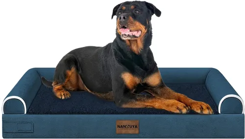 Miniatura 83 de Cama ortopédica lavable para perros medianos y grandes: cama con cojines de apoyo para perros medianos y grandes, cama impermeable de espuma tipo
