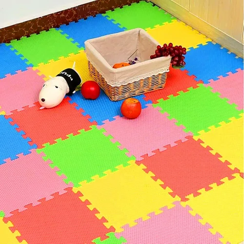 Miniatura 6 de Kangler Alfombrillas de Juego de Rompecabezas para Niños, 20 Piezas de Baldosas de Piso de Espuma Extra Grandes y Coloridas, Alfombrillas de Piso