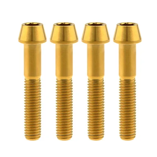 Miniatura 23 de Tornillos de titanio Ti M8 x15 20 25 30 35 40 45 50 60 2.756 in 0.049 in de paso hexagonal Allen Tornillos de cabeza hueca paquete de 4