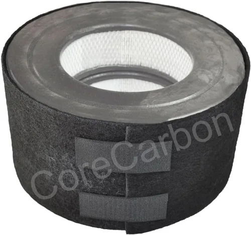 Miniatura 2 de Paquete de 2 prefiltros de carbono de ajuste exacto diseñado para adaptarse a Honeywell 20500 o DOS filtros de repuesto redondos HRF-D1