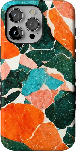 Miniatura 129 de Funda Casely para iPhone 15 Pro Max Todas las sonrisas Adhesivo de cara sonriente Compatible con MagSafe Diseño protector audaz