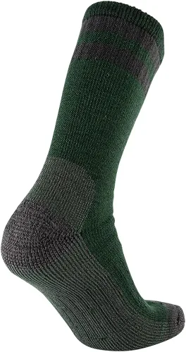 Miniatura 6 de CEREBRO Calcetines de lana merino para hombre, calcetines acolchados a media pantorrilla, que absorben la humedad, calcetines de senderismo