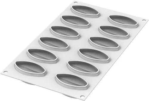 Miniatura 3 de Silikomart "Cacao 30" Silicone Mold with 12 Cavities, Each 2.63 x 1.45 x 1.02" High