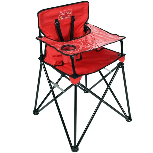 ciao! Baby Silla alta portátil para bebés y niños pequeños, silla alta de viaje plegable compacta con bolsa de transporte para campamento al aire