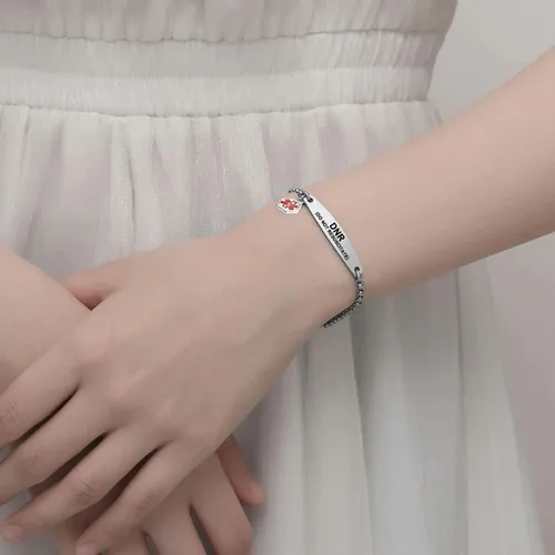Miniatura 2 de Pulseras de alerta médica para mujer, pulseras de identificación médica con grabado láser gratis, pulseras ajustables de acero inoxidable grabado