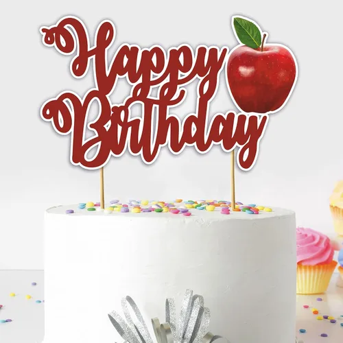 Miniatura 9 de Suprmn Decoración para Pastel de Cumpleaños – Decoración de Fiesta Temática para Niños – Decoración para Pastel con Purpurina de Calidad Premium