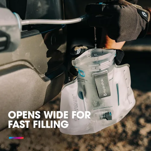 Miniatura 3 de HydraPak Depósito de Agua (1.5L, 2L, 3L) - Bolsa de Hidratación Compatible con la mayoría de Mochilas – Válvula de Alto Flujo, a Prueba de Fugas