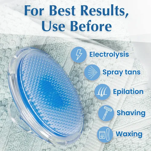 Miniatura 5 de Dylonic - Cepillo exfoliante para el cuerpo y cepillo para protuberancias del afeitado y solución para vello encarnado - Exfoliante para la piel Azul