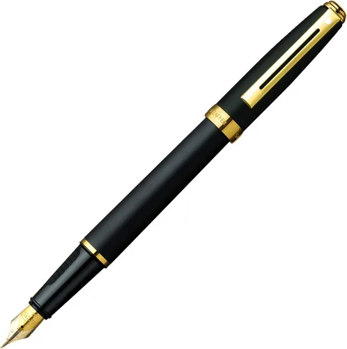Miniatura 11 de Sheaffer Prelude - Bolígrafo de laca de ónix negro con tapa de paladio perseguido y ribete chapado en oro de 22 quilates