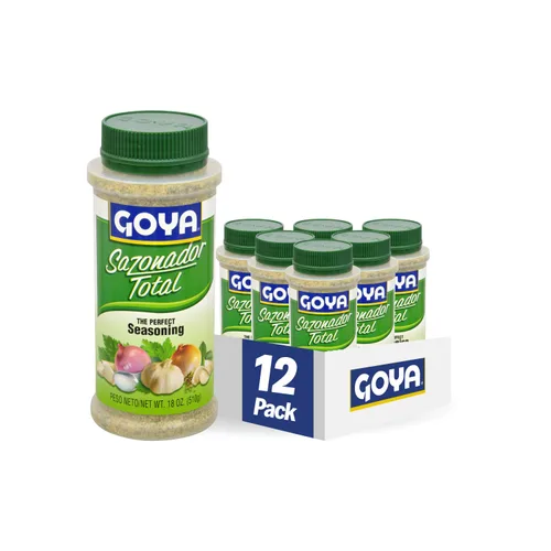 Goya Foods Sazonador Total Seasoning, 18 onzas (paquete de 12)