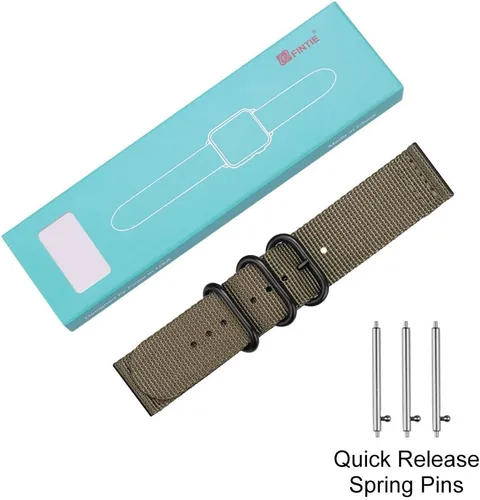 Miniatura 9 de Fintie - Correas deportiva de nailon suave de 0.87 pulgadas compatibles con Samsung Galaxy Watch 3 de 1.77 pulgadas, Galaxy Watch 1.81 pulgadas