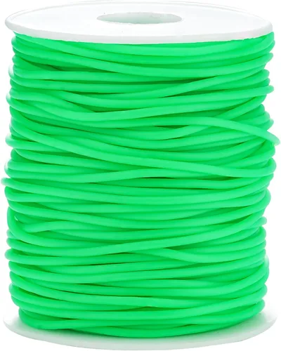 Miniatura 22 de Cable de tubo hueco de goma de 54 yardas, tubo de 0.079 pulgadas, cable de barbero para tejer con agujero de 0.039 pulgadas (0.039 in), protector