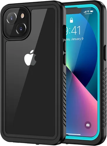 Miniatura 11 de Lanhiem Funda para iPhone 13, impermeable IP68, a prueba de polvo, a prueba de golpes, con protector de pantalla integrado, cubierta frontal