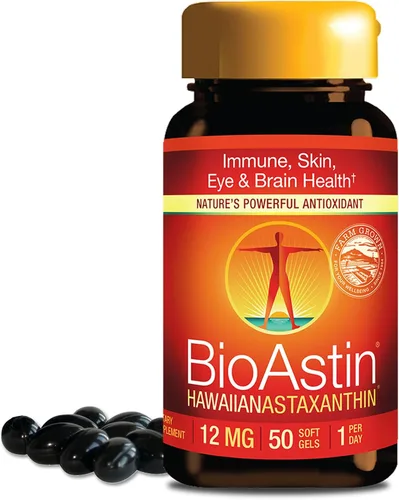 Miniatura 11 de Nutrex Hawaii BioAstin Astaxantina hawaiana - 4 mg, 120 cápsulas blandas - Suplemento antioxidante premium Farm-Direct para apoyar la salud