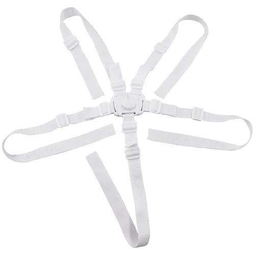 Miniatura 7 de Correa universal de arnés de 5 puntos, soporte ajustable para la mayoría de sillas altas de 5 puntos, cochecito de cochecito (negro)