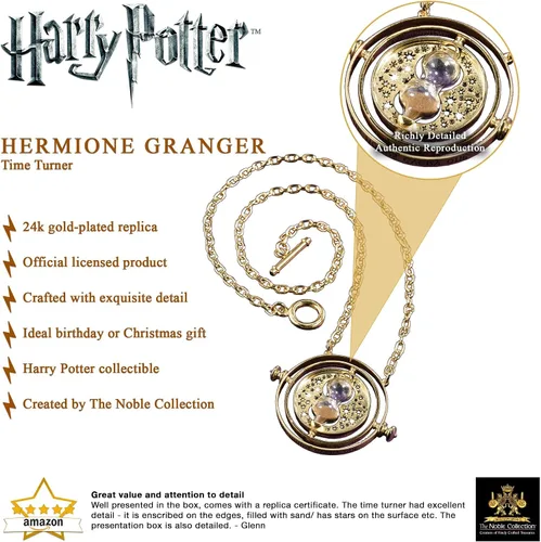 Miniatura 3 de Noble Collection, giratiempo de Hermione, Harry Potter