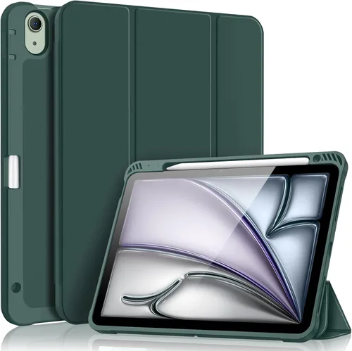 Fintie SlimShell - Funda para iPad Air de 11 pulgadas, M3 (2025) / M2 (2024), iPad Air de 5ª (2022) / 4ª generación (2020) de 10.9 pulgadas, Verde