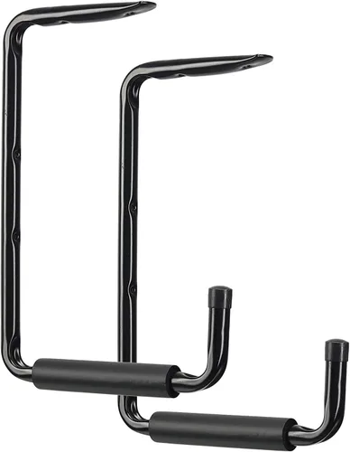 Miniatura 4 de Ihomepark Ganchos de escalera para techo de garaje, ganchos de almacenamiento de garaje montados en la pared de 13.4 pulgadas, colgador resistente
