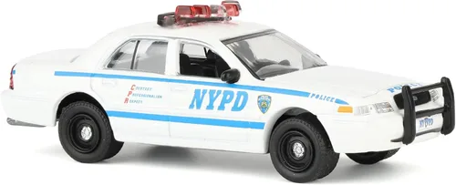 Miniatura 2 de 2011 Ford Crown Victoria Police Departamento de Policía de Nueva York (NYPD) con número de escuadrón de NYPD hoja de calcomanías Hobby Exclusivo