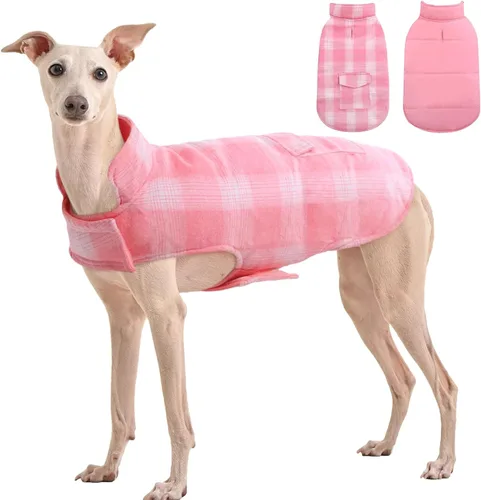 Miniatura 15 de Kuoser - Abrigo de invierno para perro, chaqueta reversible, abrigo cálido de estilo británico, de clima frío, ropa resistente al viento, chaleco