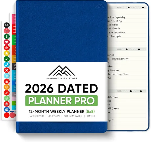 Miniatura 15 de Sin fecha, Agenda 2026, 8.5" x 11" - La Agenda de Productividad #1 para Lograr Tus Objetivos 2026 - Agenda 2026-2027 por PRODUCTIVITY STORE