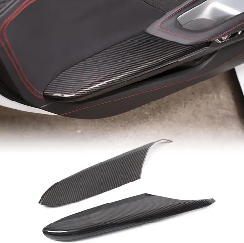 Miniatura 41 de CHEAYAR Funda de cargador de teléfono con patrón de fibra de carbono compatible con Chevrolet Corvette C8 2020-2023, funda de carga inalámbrica