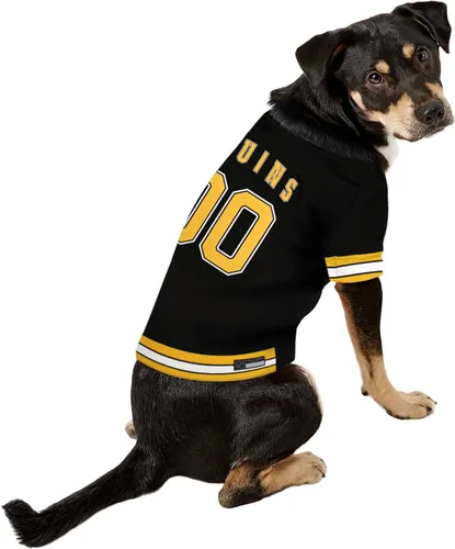 Miniatura 7 de Camiseta NHL Calgary Flames para perros y gatos, talla XL. ¡Deja que tu mascota sea un verdadero fanático de la NHL!