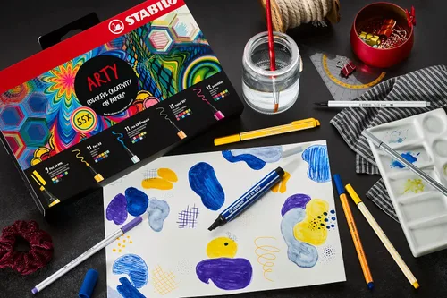 Miniatura 5 de STABILO - Set creativo - punto 88 y bolígrafo 68 - ARTY - Paquete de 68 - Colores surtidos