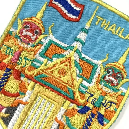 Miniatura 5 de A-ONE Templo del Buda Esmeralda Tailandia 3D Turístico Refrigerador Imán 1PC+Wat Phra Kaew Bangkok Craft Applique Patch 1PC, Resina Nevera, Parche