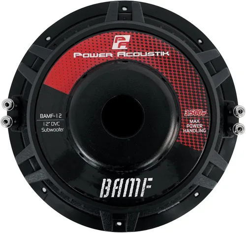 Miniatura 5 de Power Acoustik BAMF-124 BAMF Series Subwoofer (12", 3,500 vatios máximo, doble 4Ω), negro